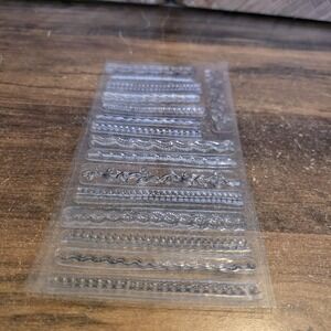Clear Stamps Decorative Borders Love‎ Floral Scrapbooking Crafts Stationary